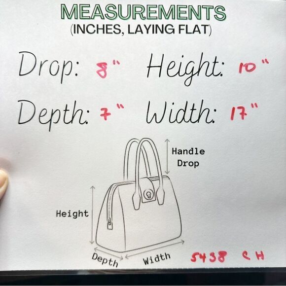 COLE HAAN XL Black Reptile Embossed Patent Leather Tote Bag - Picture 12 of 16